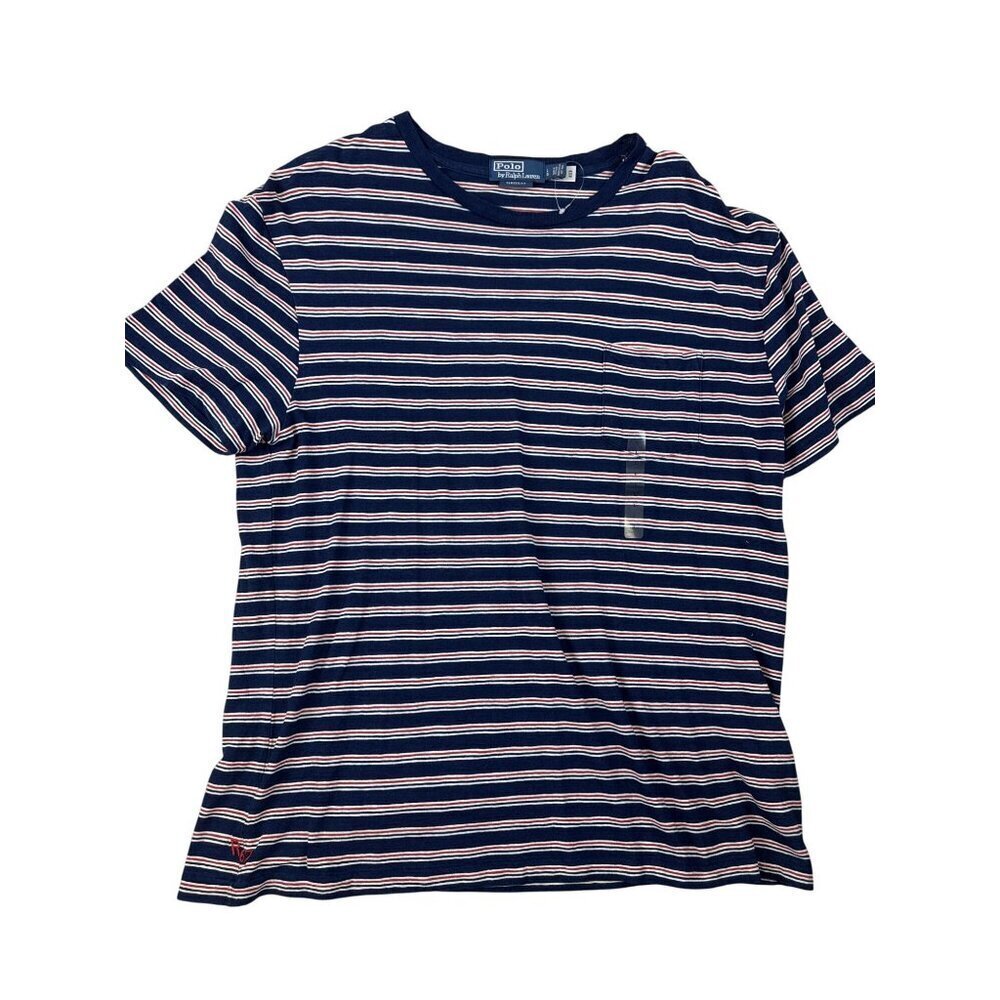 NEW Polo Ralph Lauren Men's Shirt Classic Striped Jersey Gauzy Slub T-Shirt